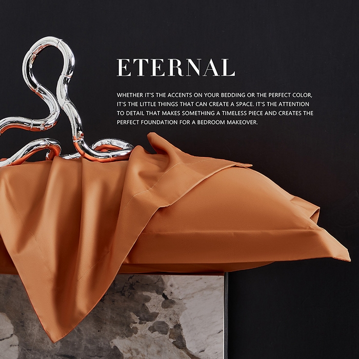 91家纺网 家纺一手货源 找家纺 轩和家居 2024新款70S长绒棉被套 玛仕橙