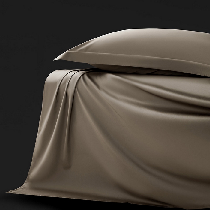 91家纺网 家纺一手货源 找家纺 轩和家居 2024新款70S长绒棉单床单 谷香棕