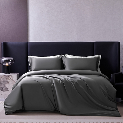 轩和家居 2024新款70S长绒棉被套 影月黑