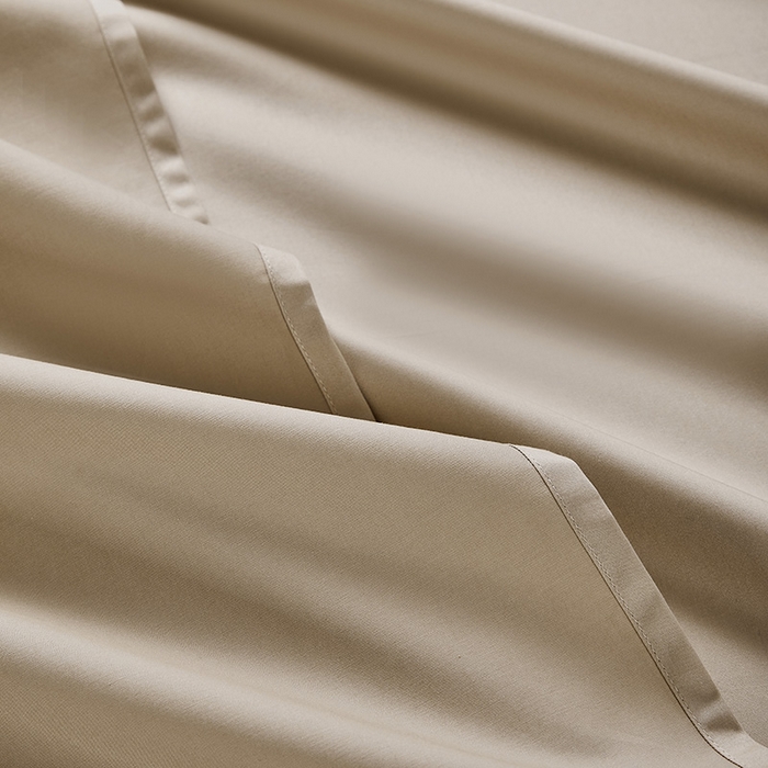 91家纺网 家纺一手货源 找家纺 轩和家居 2024新款70S长绒棉单床单 浮光金