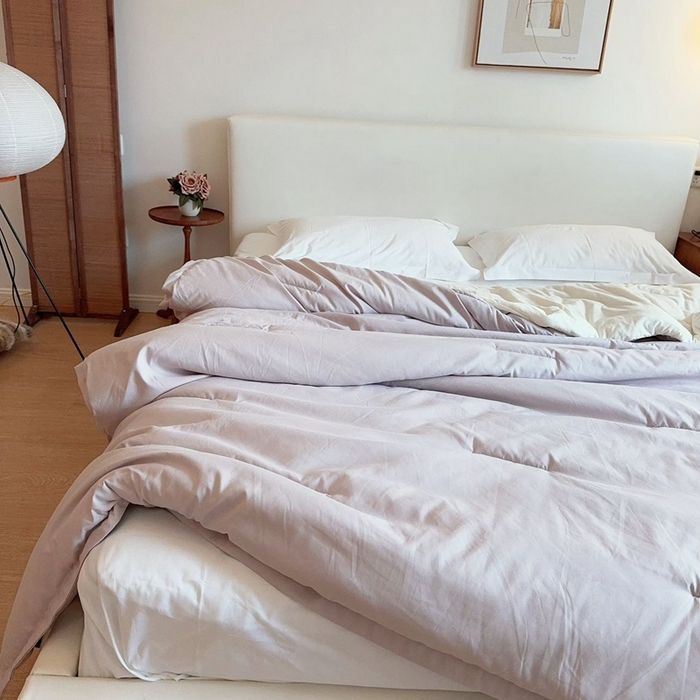 91家纺网 家纺一手货源 找家纺 兜米家居 2025新款深睡亚朵星球同款双层控温被被芯pro被春夏子母被芯 雾凇粉