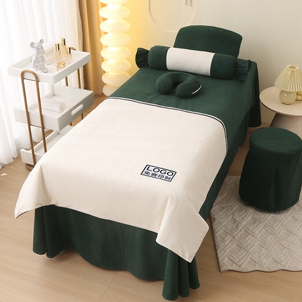 91家纺网 家纺一手货源 找家纺 （总）琪宝阁 2024新款羊尼绒四季可用美 容床罩套件--miu miu