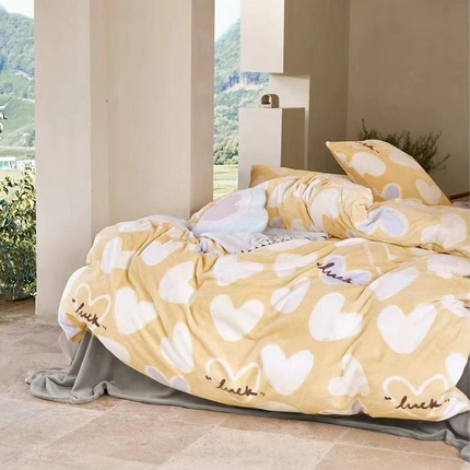 91家纺网 家纺一手货源 找家纺 （总）未来家居 2024新款绣花高克重臻棉绒四件套