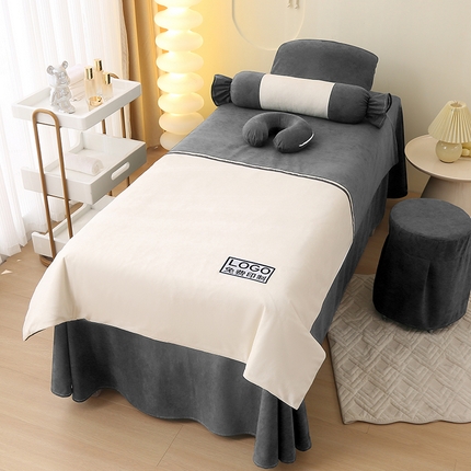 91家纺网 家纺一手货源 找家纺 （总）琪宝阁 2024新款羊尼绒四季可用美 容床罩套件--miu miu