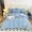 91家纺网 家纺一手货源 找家纺 梧桐家居 2024新款140克锦棉四件套-花语 花语-天空蓝