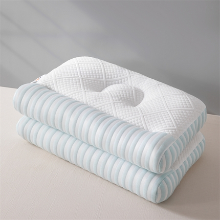 91家纺网 家纺一手货源 找家纺 芯奇想 2024新款洛洛克可爱反弓牵引枕枕头枕芯 洛洛克蓝色-反工牵引枕 低枕