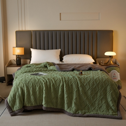 91家纺网 家纺一手货源 找家纺 （总）可恩欣 2025新款塔芙绒羊羔绒双层毛毯系列【跨境供货】可真空压缩