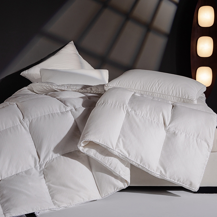 91家纺网 家纺一手货源 找家纺 静若居羽绒被壳 厂家直销双层全棉提花羽绒被壳自充绒淘宝京东双层防绒羽绒被壳 南西白