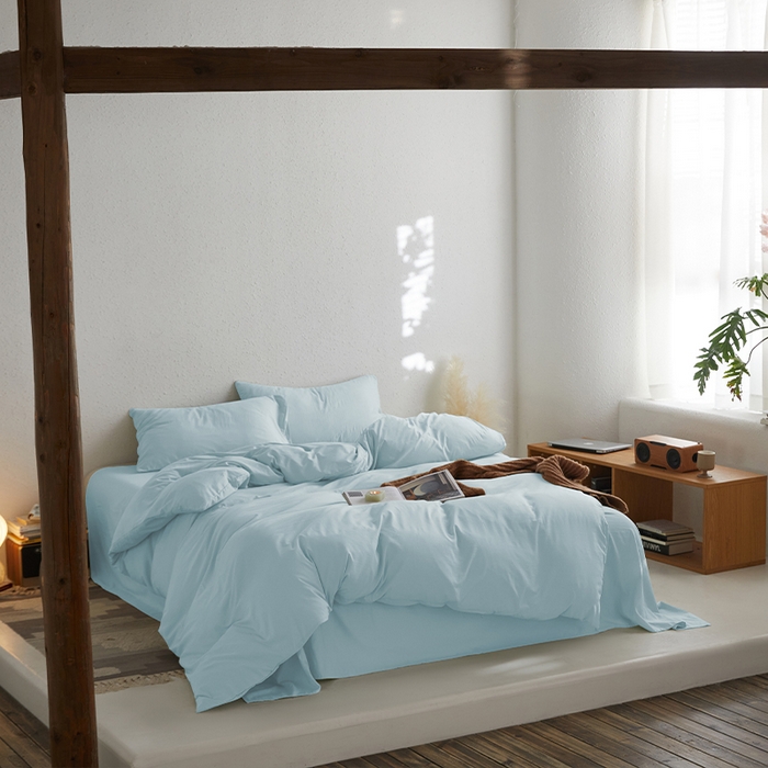 91家纺网 家纺一手货源 找家纺 （总）沃朴家居 2024新款亲肤水洗棉四件套