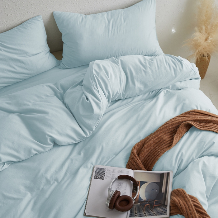 91家纺网 家纺一手货源 找家纺 （总）沃朴家居 2024新款亲肤水洗棉四件套