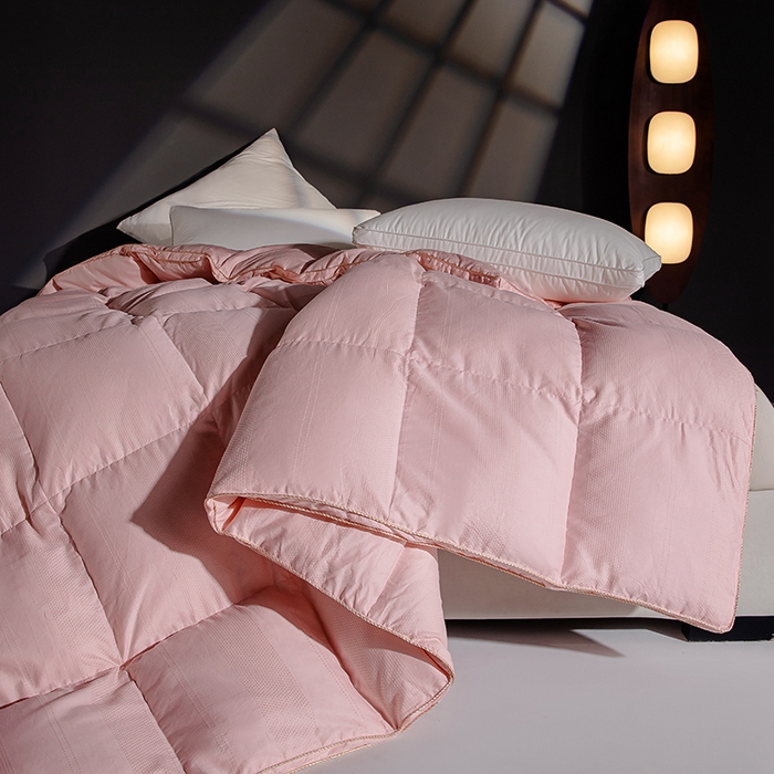 91家纺网 家纺一手货源 找家纺 静若居羽绒被壳 厂家直销双层全棉提花羽绒被壳自充绒淘宝京东双层防绒羽绒被壳 南西豆沙