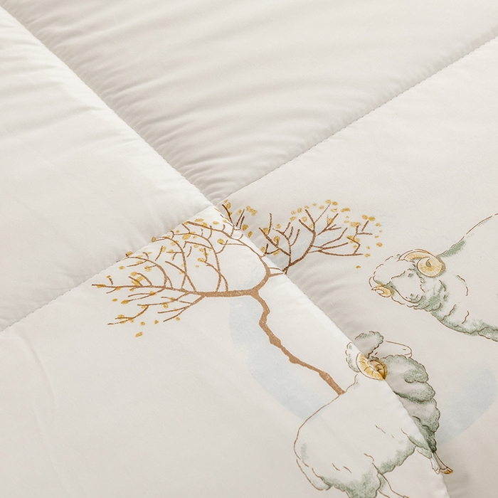 91家纺网 家纺一手货源 找家纺 2025新款亲肤舒适精品澳洲羊毛被冬被被子被芯 羊毛被优雅白