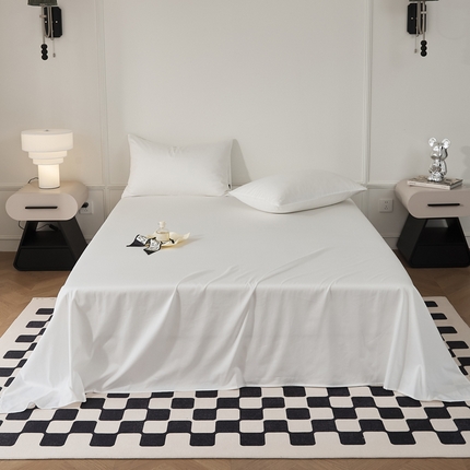 91家纺网 家纺一手货源 找家纺 （总）EH家居 2024新款60支长绒棉纯色单床单