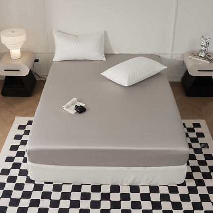 EH家居 2024新款60支长绒棉纯色单床笠 松灰色