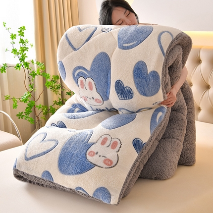 91家纺网 家纺一手货源 找家纺 （总）金多美家纺 2025新款羊羔绒冬被雪花绒被子双面绒被芯秋冬被牛奶绒冬被春秋被