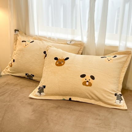 91家纺网 家纺一手货源 找家纺 （总）慕尚家纺 2025牛奶绒床盖床褥被套三件套四件套--单枕套