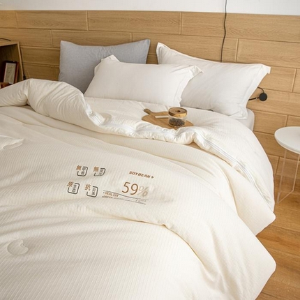 91家纺网 家纺一手货源 找家纺 （59%大豆）李官奇大豆子母被A类母婴级原棉大豆二合一拉链子母双胎被