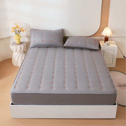 91家纺网 家纺一手货源 找家纺 （总）尊康家纺（原磊科） 2024新款奶昔棉抗菌夹棉床笠系列-波斯花语