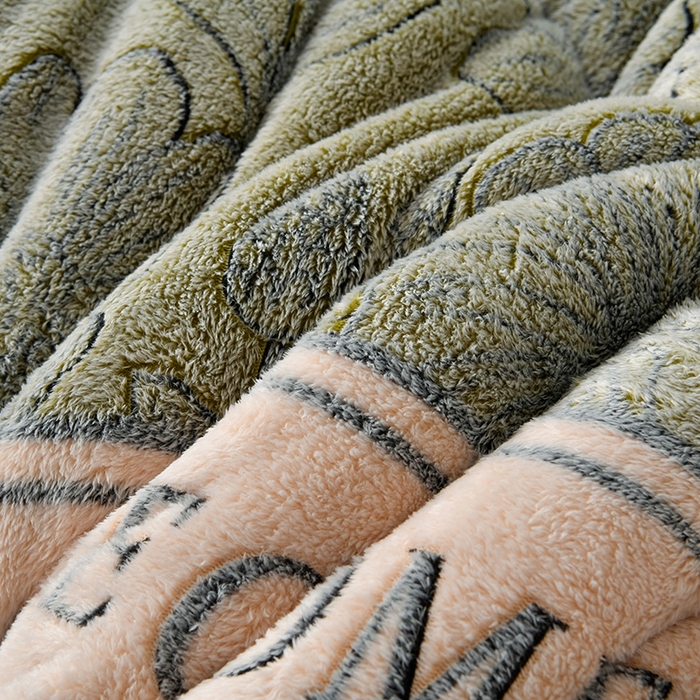 91家纺网 家纺一手货源 找家纺 金多美 2024新款羊羔绒冬被雪花绒被子双面绒被芯秋冬被牛奶绒冬被春秋被 绿茶情话