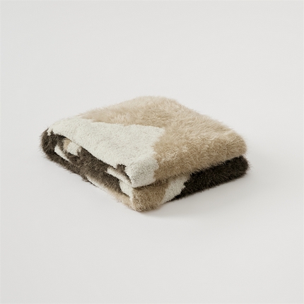 91家纺网 家纺一手货源 找家纺 （总）暖绵绵 2025新款A类半长绒毛毯-苏奈