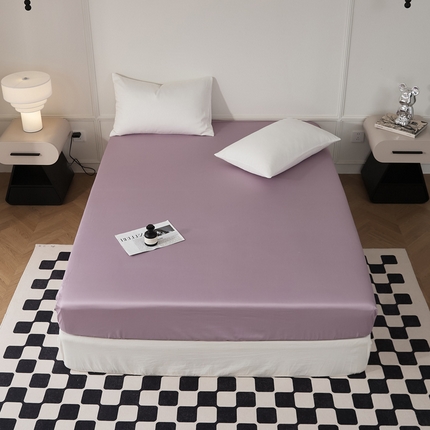 EH家居 2024新款60支长绒棉纯色单床笠 洋桔梗紫