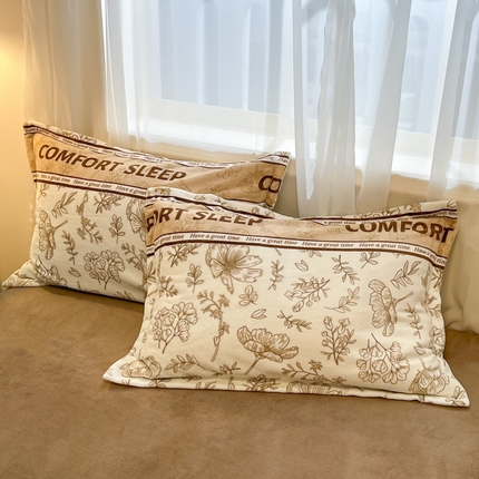 91家纺网 家纺一手货源 找家纺 （总）慕尚家纺 2025牛奶绒床盖床褥被套三件套四件套--单枕套