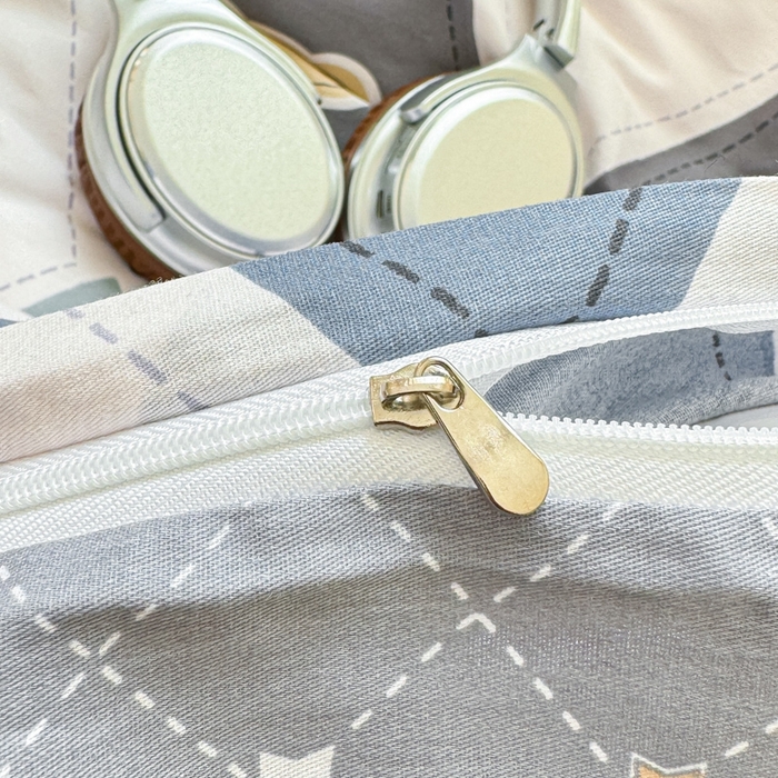 91家纺网 家纺一手货源 找家纺 洺兰家居 2025年新款全棉A类全喷气印花小清新单被套 贝尔