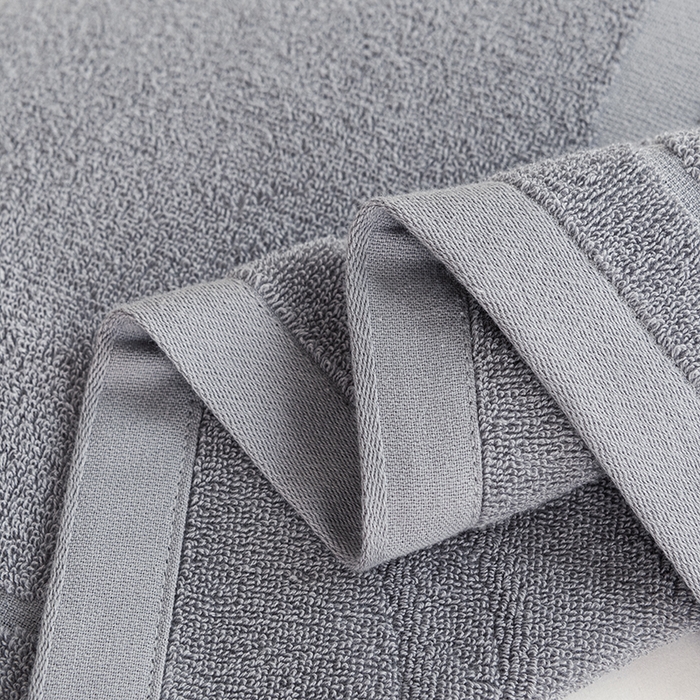 91家纺网 家纺一手货源 找家纺 美宜家 2025新款全棉怀旧老式毛巾圈枕巾一对 盛开浅灰