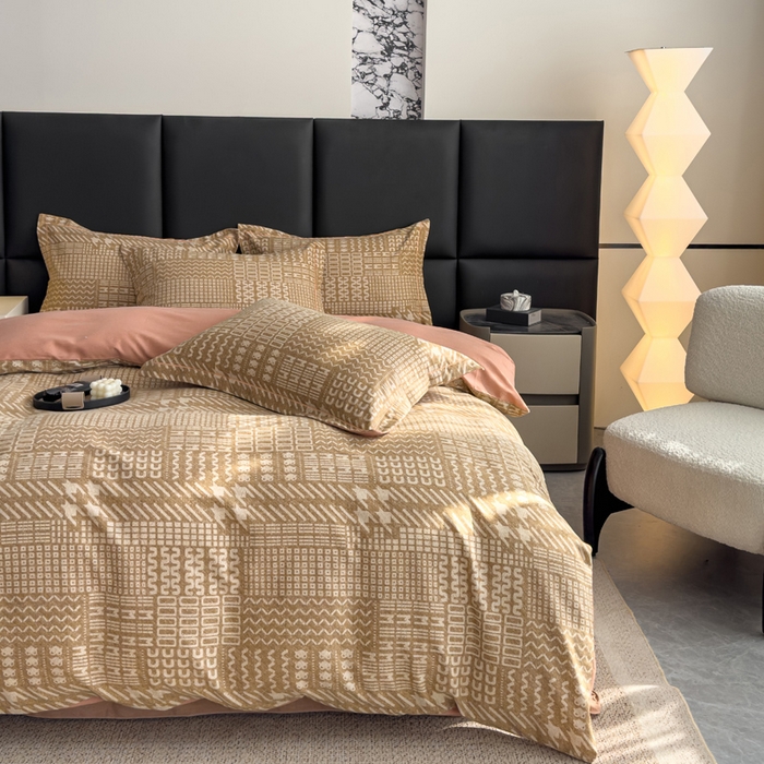 91家纺网 家纺一手货源 找家纺 优品阁 2024新款亲肤舒适全棉磨毛四件套学生三件套系列  罗卡尼亚