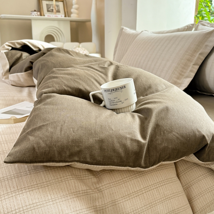 91家纺网 家纺一手货源 找家纺 优品阁 2024新款亲肤舒适全棉磨毛四件套学生三件套系列  轩尼诗