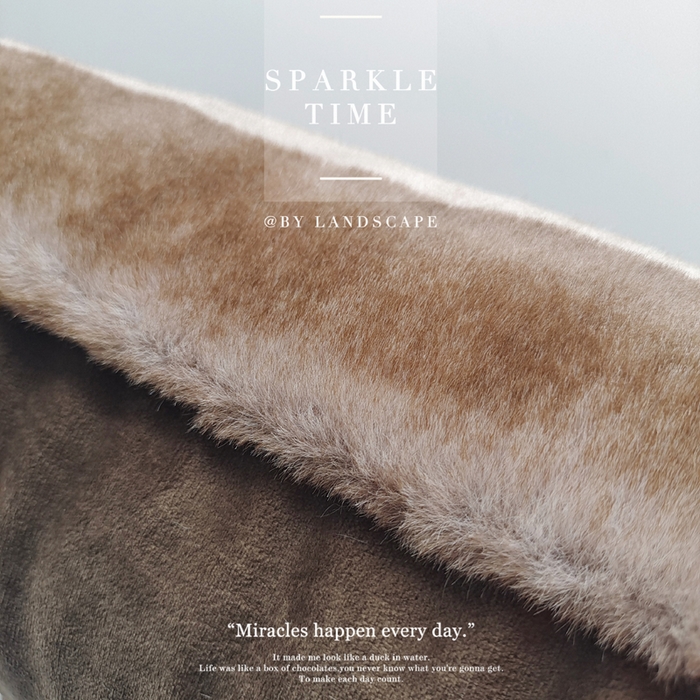 91家纺网 家纺一手货源 找家纺 澜屿 居家轻奢1200g金诺绒方抱枕 棕色