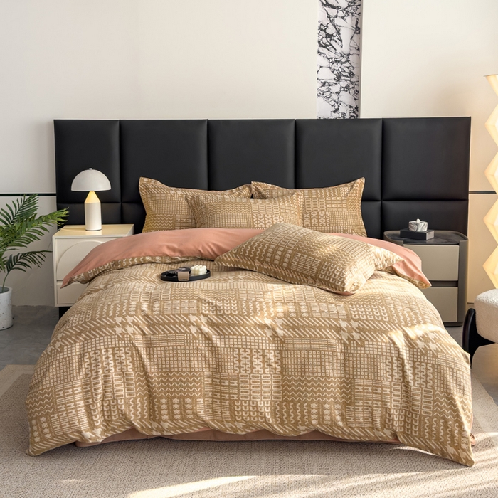 91家纺网 家纺一手货源 找家纺 优品阁 2024新款亲肤舒适全棉磨毛四件套学生三件套系列  罗卡尼亚