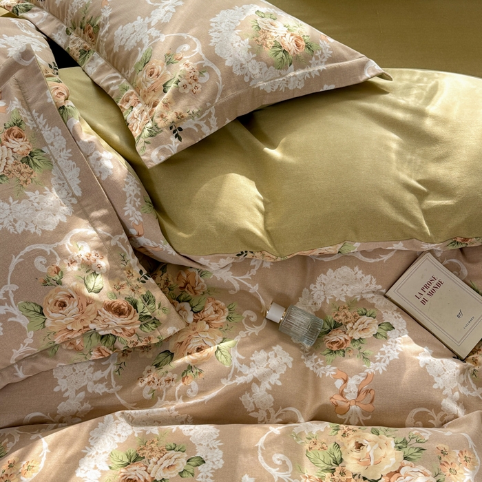 91家纺网 家纺一手货源 找家纺 优品阁 2024新款亲肤舒适全棉磨毛四件套学生三件套系列  心悦