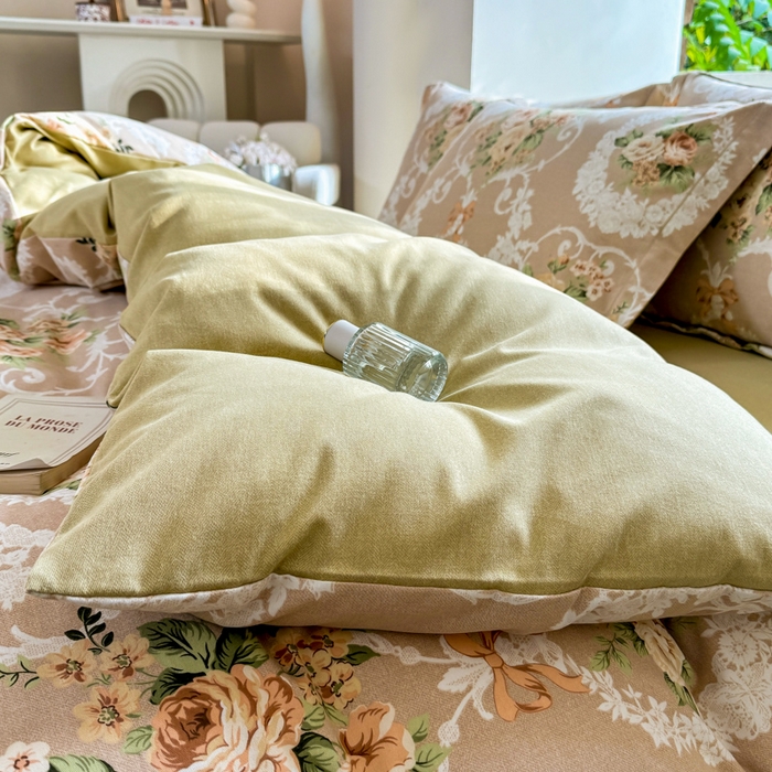 91家纺网 家纺一手货源 找家纺 优品阁 2024新款亲肤舒适全棉磨毛四件套学生三件套系列  心悦