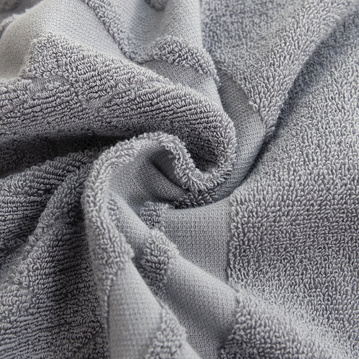 91家纺网 家纺一手货源 找家纺 美宜家 2025新款全棉怀旧老式毛巾圈枕巾一对 盛开浅灰