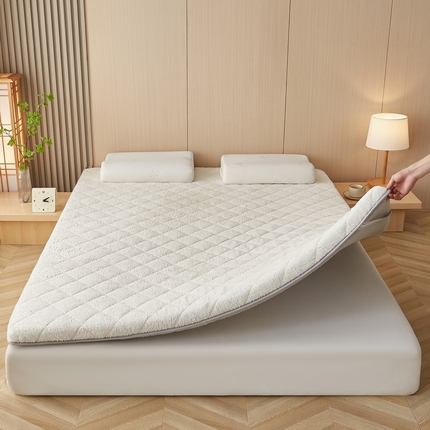 91家纺网 家纺一手货源 找家纺 （总）喜她床垫 2024新款双面绒双面舒毛绒床垫