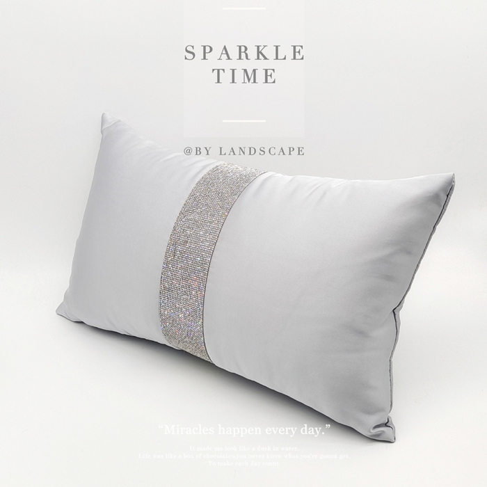 91家纺网 家纺一手货源 找家纺 澜屿 禅丝高精密宽条钻小抱枕 灰色