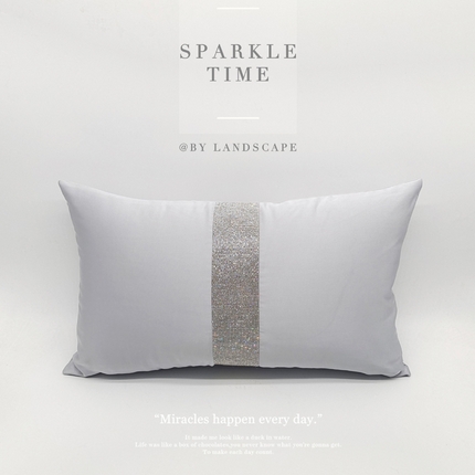 91家纺网 家纺一手货源 找家纺 澜屿 禅丝高精密宽条钻小抱枕 灰色