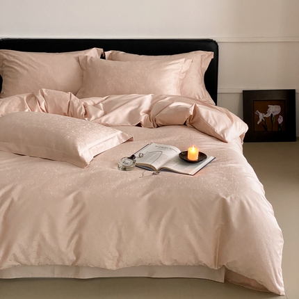 91家纺网 家纺一手货源 找家纺 云栖家居 2025A类全棉提花四件套 香榭