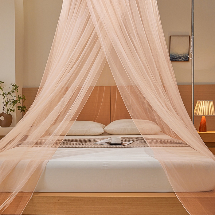 91家纺网 家纺一手货源 找家纺 2025小清新圆顶吊顶蚊帐 轻舞 美玉