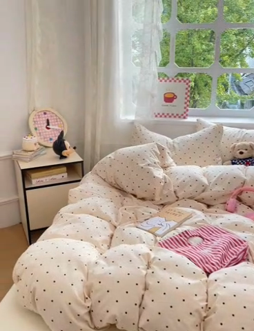 91家纺网 家纺一手货源 找家纺 优佳优品 2024新款ins亲肤水洗棉印花四件套（可提供买家秀）晨曦暖阳