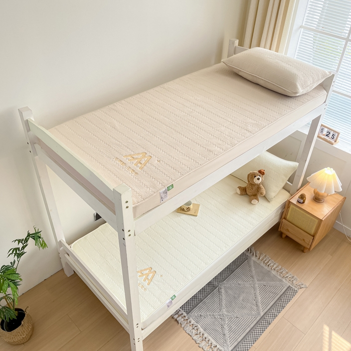 91家纺网 家纺一手货源 找家纺 芬晴家纺 2024新款A类母婴级大豆床笠学生款-奇趣 奇趣-米白