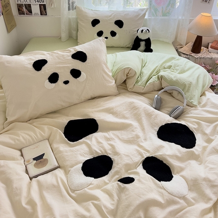 91家纺网 家纺一手货源 找家纺 （总）2024新款水洗棉毛巾绣四件套系列