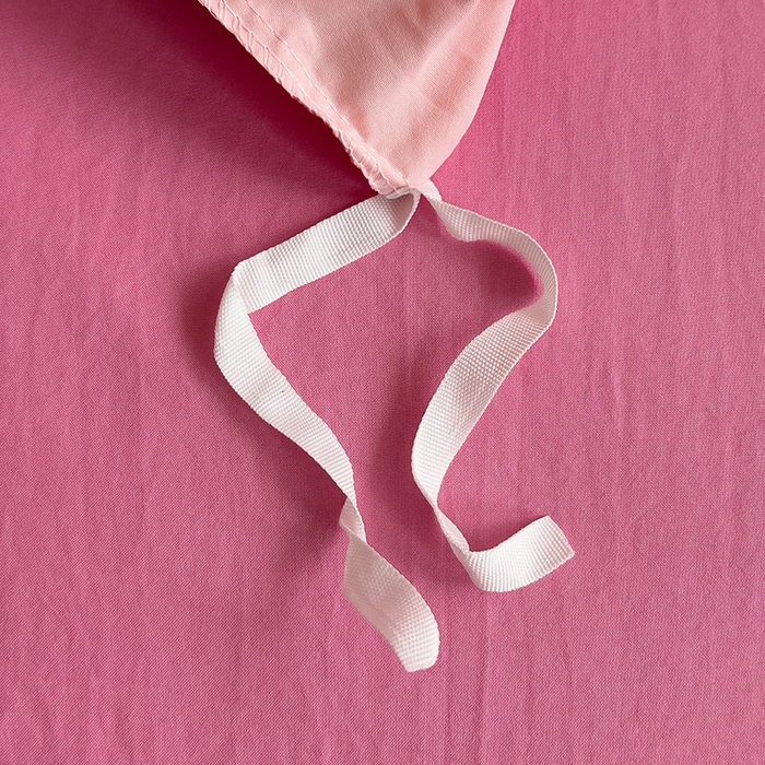 91家纺网 家纺一手货源 找家纺 2024新款水洗棉毛巾绣四件套系列 晚安猫咪粉