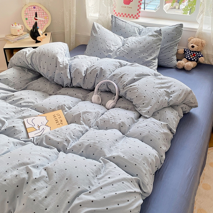 91家纺网 家纺一手货源 找家纺 优佳优品 2024新款ins亲肤水洗棉印花四件套（可提供买家秀）星河梦境