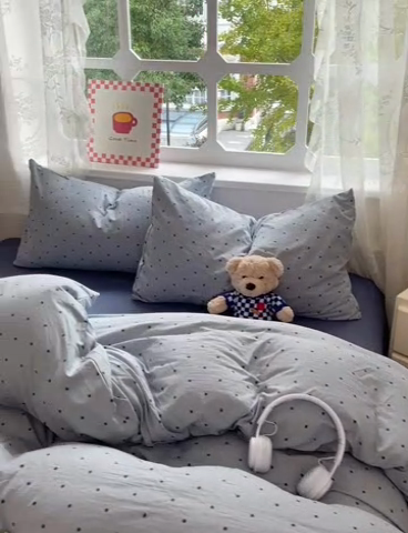 91家纺网 家纺一手货源 找家纺 优佳优品 2024新款ins亲肤水洗棉印花四件套（可提供买家秀）星河梦境