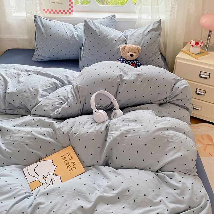 91家纺网 家纺一手货源 找家纺 优佳优品 2024新款ins亲肤水洗棉印花四件套（可提供买家秀）星河梦境