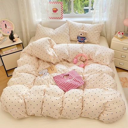 优佳优品 2024新款ins亲肤水洗棉印花四件套（可提供买家秀）晨曦暖阳