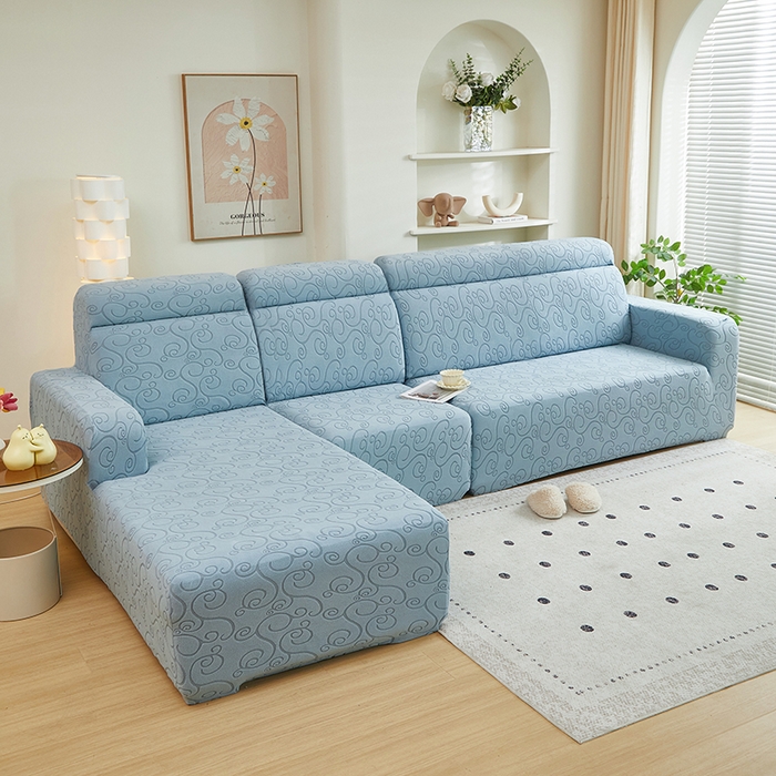 91家纺网 家纺一手货源 找家纺 （总）丝绮鹿 2024新款年华松紧款沙发套（贵妃图）