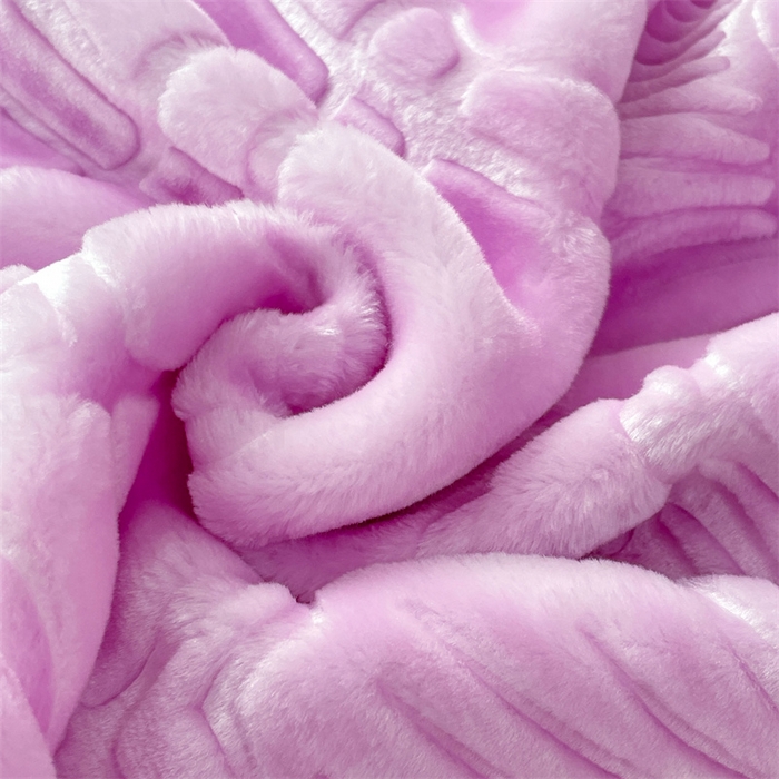91家纺网 家纺一手货源 找家纺 凯轩毛毛毯毯子网销专供 2024新款5D压花素色云毛毯毯子毛毛毯毯子毛毯毯子子 素雅-浅紫